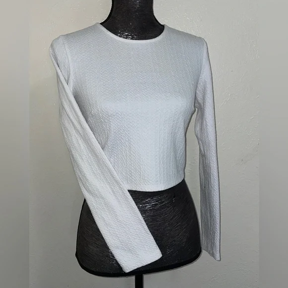 Long Sleeve Crop Top - Picture 1 of 14